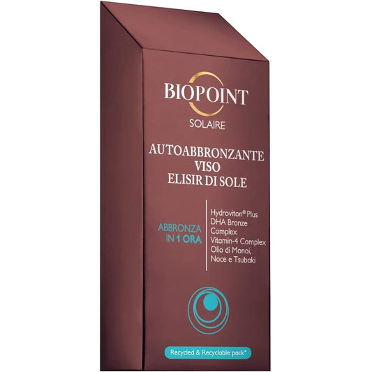 Biopoint Solaire - Autoabbronzante Viso Elisir Di Sole (Abbronza In 1 Ora)