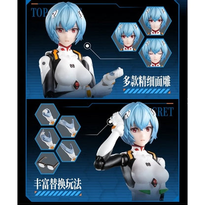 Blokees Evangelion : Model Kit - Fantastic Series FF01 (Rei Ayanami Plug Suit) Action Figure 73562