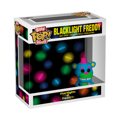 Funko Bitty Pop! Deluxe FNAF Blacklight Freddy Vinyl Figure Statua Collezione