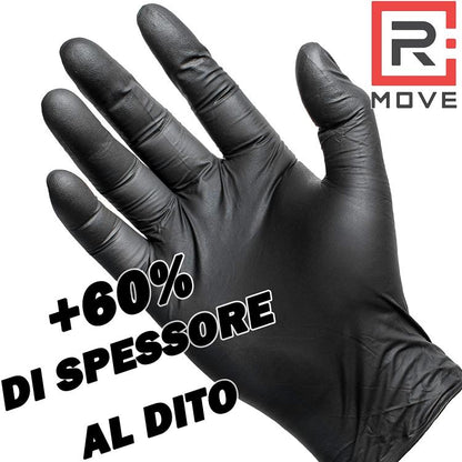 Guanti In Nitrile Monouso 100Pz Ultra Resistenti Lavoro Industria Meccanici Tg.M