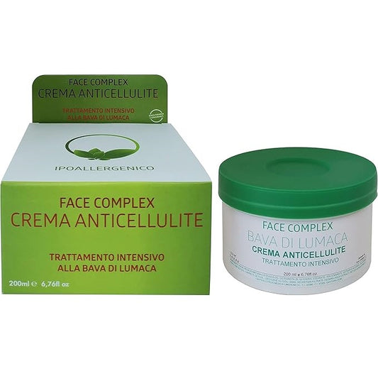Crema Anticellulite Alla Bava Di Lumaca Corpo Cosce Glutei Gambe Braccia 200ml