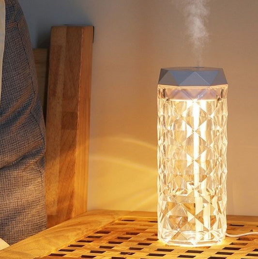 Lampada Led Diamantata Diffusore 900Ml Profumo Umidificatore Aromi Aromaterapia