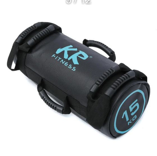 Sacca Con Sabbia Per Body Building Fitness Boxe 15 Kg Ecopelle Allenamento Pesi