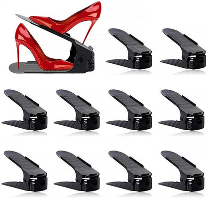 10pz | ORGANIZER SCARPE PER ARMADIO SALVASPAZIO PORTASCARPE REGOLABILE SCARPIERA