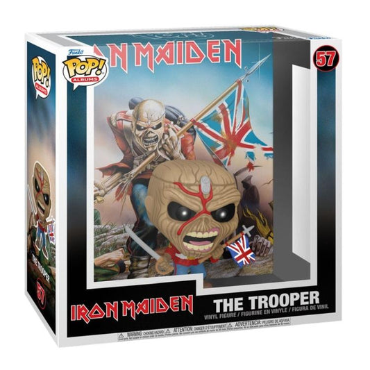 Funko Pop ! Albums Cover Rocks Iron Maiden - (57) The Trooper Album Vinyl 15Cm
