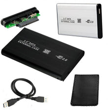 CASE BOX ESTERNO PER HARD DISK HD HDD 2,5" SATA USB 2.0 CAVO PC AUTO ALIMENTATO