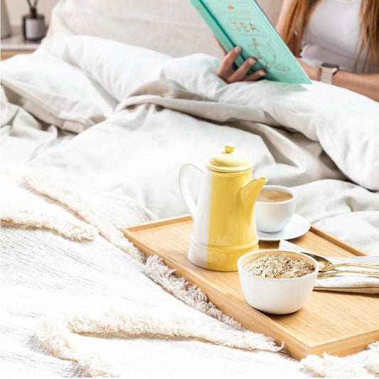 Tavolino Richiudibile Vassoio Da Letto Pieghevole Bamboo Legno Per Colazione Pc