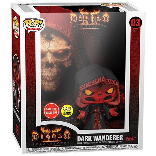 Funko Pop ! Games Diablo 2 - Dark Wanderer (03) Glows In The Dark Gamestop Exc