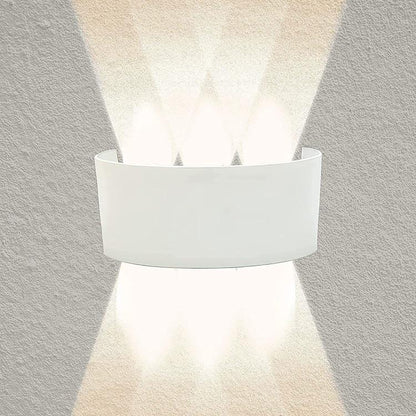 APPLIQUE A PARETE LED BIANCO 18W LUCE CALDA 3000K ESTERNO UP&DOWN IMPERMEABILE