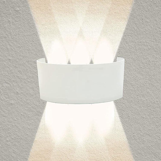 APPLIQUE A PARETE LED BIANCO 18W LUCE CALDA 3000K ESTERNO UP&DOWN IMPERMEABILE