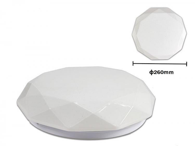 Plafoniera Led 10W Forma Diamante Effetto Cielo Stellato Brillantini Lampadario
