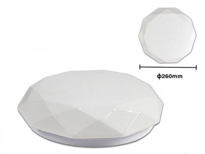 Plafoniera Led 10W Forma Diamante Effetto Cielo Stellato Brillantini Lampadario