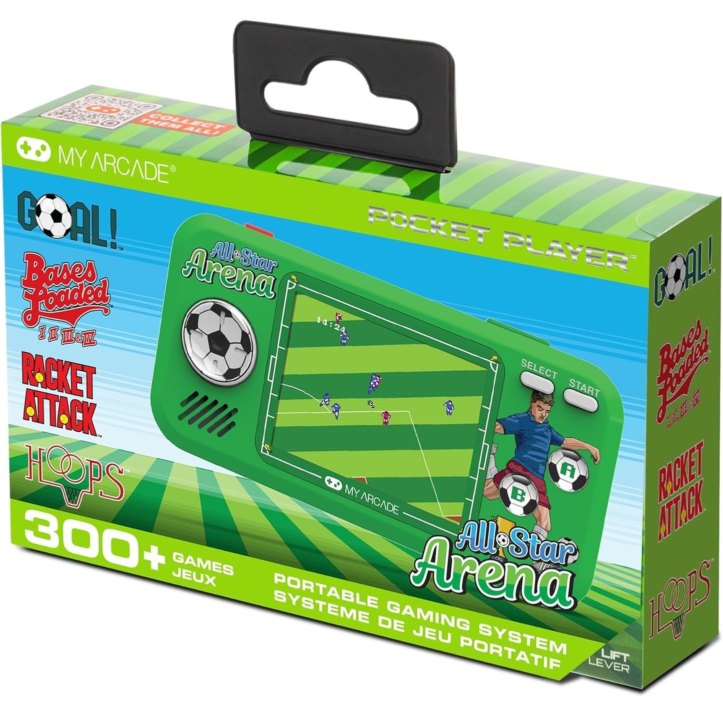 My Arcade Portable Pocket Player (Allstar Arena) 308 Games Console Portatile Retro Game