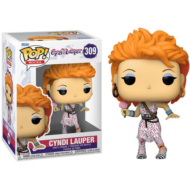 Funko Pop ! Rocks - (309) Cyndi Lauper Cantante Rock Anni 80/90 Vinyl Figure 9Cm
