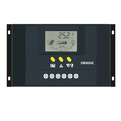 CONTROLLER REGOLATORE DI CARICA PANNELLI SOLARI 12V/24V 30A AUTOMATICO PANNELLO