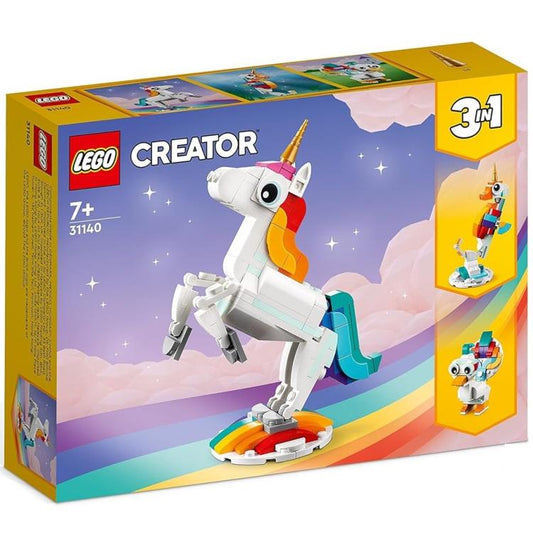Lego - Creator 3In1 Unicorno/Cavalluccio Marino/Pavone 31140 Costruzione 145Pz
