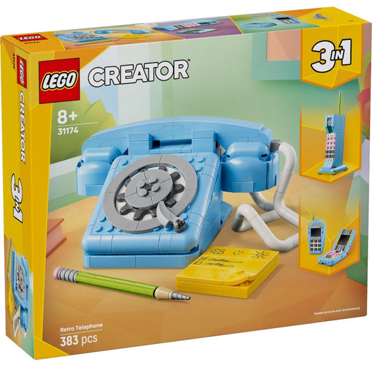 Lego - Creator 3 in 1 - Set 31174 (Telefono Retro') Figure Costruzioni 383 pz 8+