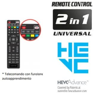 DECODER MINI STICK DIGITALE TERRESTRE SCART DVB-T2 USB HDMI SCART FULL HD H265