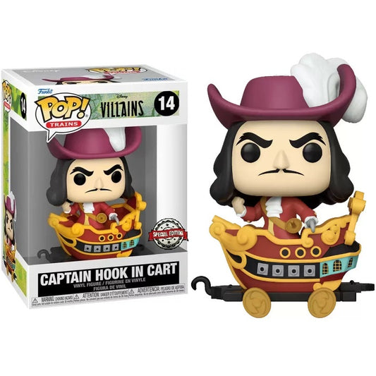 Funko Pop! Trains Villains (14) Captain Hook In Cart Special Edition Figure 9Cm