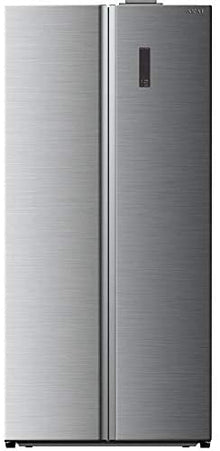 AKAI FRIGORIFERO DOPPIA PORTA CONGELATORE SBSL50W83S 216 FRIGO SILVER FREEZER