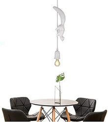 Lampadario Scoiattolo Sospeso Bianco Led E27 Portalampada Moderno Camera Salotto