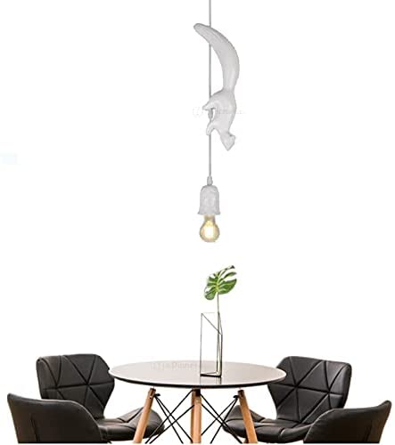 Lampadario Scoiattolo Sospeso Bianco Led E27 Portalampada Moderno Camera Salotto