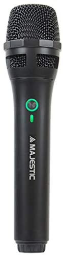 Majestic Microfono Wireless Uhf Mic-601W Con Ricevitore Ricaricabile Jack 6,35Mm
