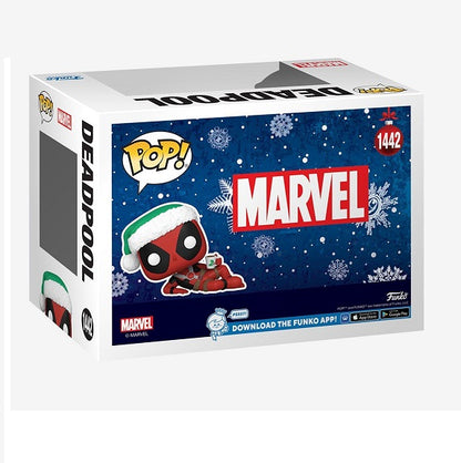 Funko Pop ! Marvel (1442) Deadpool - Vinyl Figure 9Cm Christmas Holiday Natale