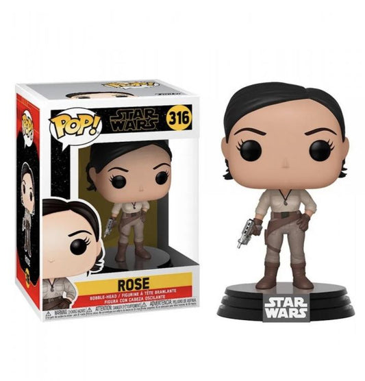 Funko Pop Star Wars 316 Rose Vinyl Action Figure Statuina Collezione Statuetta