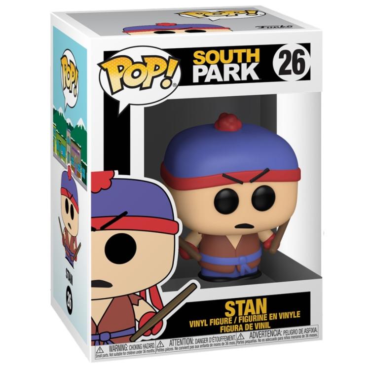 Funko Pop ! South Park (26) Stan Vinyl Figure 9Cm Statuetta Statua Shadow Hachi