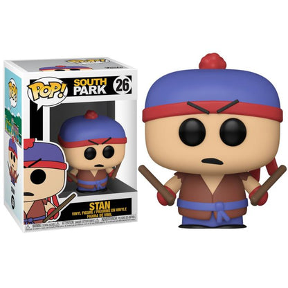 Funko Pop ! South Park (26) Stan Vinyl Figure 9Cm Statuetta Statua Shadow Hachi