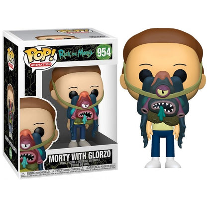 Funko Pop ! Animation - Rick And Morty (954) Morty With Glorzo Vinyl Figure 9Cm