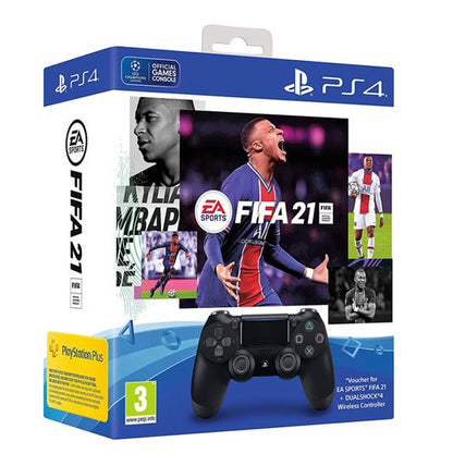 BUNDLE FIFA 21 PS4 ITALIANO + CONTROLLER V2 DUALSHOCK NERO V2 PLAY STATION 4