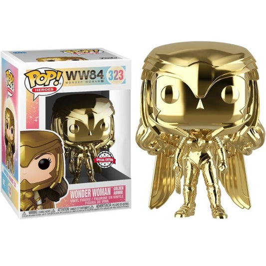 Funko Pop ! Heroes - Dc Comics - Ww84 (323) Wonder Woman Golden Special Edition