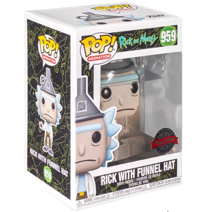 Funko Pop! Animation - Rick And Morty (959) Rick With Funnel Hat Special Edition