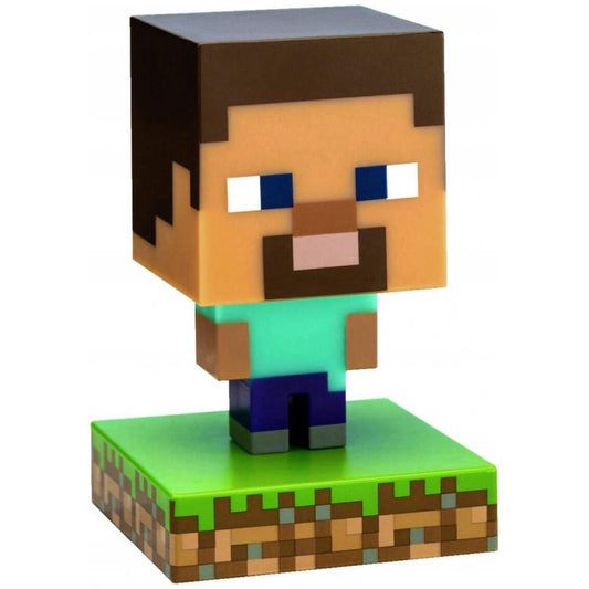 Paladone Minecraft Steve Light Icons Bdp Lampada Da Notte 3D Gioco Led Pp6594Mcf