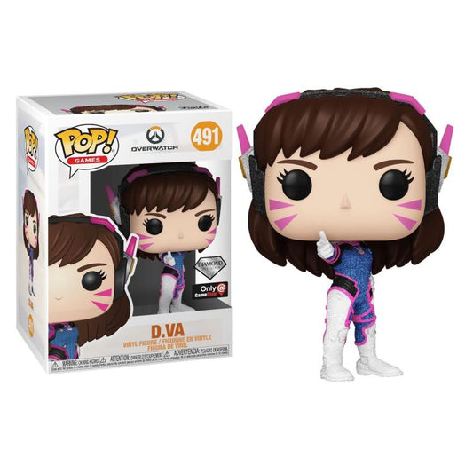 Funko Pop ! Games - Overwatch (491) D.Va - Diamond Collection - Vinyl Figure 9Cm