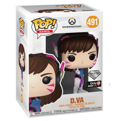 Funko Pop ! Games - Overwatch (491) D.Va - Diamond Collection - Vinyl Figure 9Cm