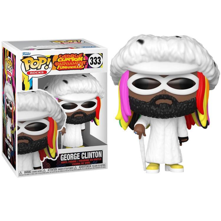 Funko Pop ! Rocks - Funkadello (333) George Clinton Parliament Vinyl Figure 9Cm