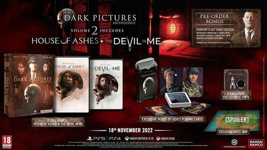 The Dark Pictures Anthology Vol.2 Limited Ps4 House Of Ashes + Devil In Me Ita