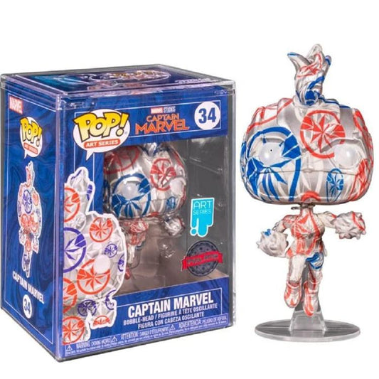 Funko Pop ! Art Series Marvel - (34) Capitan Marvel Special Edition Vinyl Figure