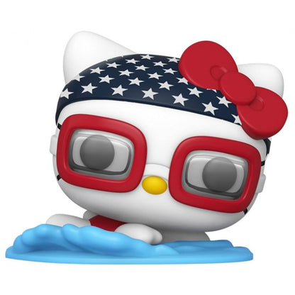 Funko Pop ! Hello Kitty Team Usa - (34) Hello Kitty (Swimming) Sanrio Figure 9Cm