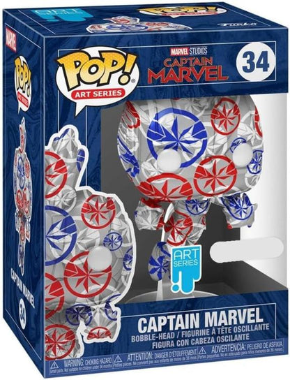 Funko Pop ! Art Series Marvel - (34) Capitan Marvel Special Edition Vinyl Figure
