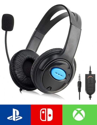 CUFFIE GAMING X PLAYSTATION 4 MICFOFONO CUFFIA GIOCO PS4 XBOX ONE PC CHAT GIOCO