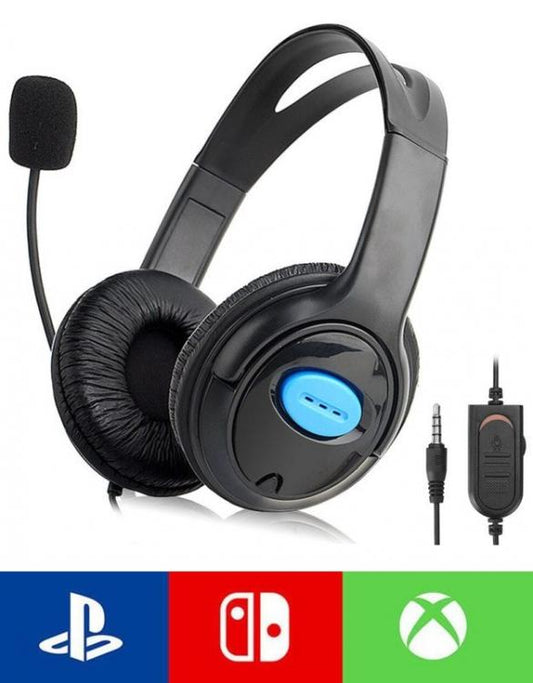 CUFFIE GAMING X PLAYSTATION 4 MICFOFONO CUFFIA GIOCO PS4 XBOX ONE PC CHAT GIOCO