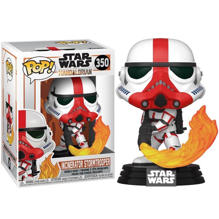 Funko Pop ! Star Wars The Mandalorian (350) Incinerator Stormtrooper Figure 9Cm