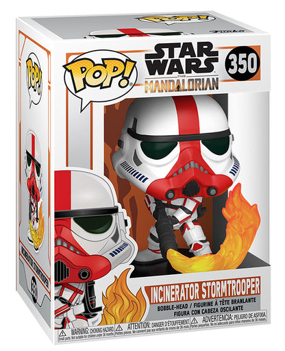 Funko Pop ! Star Wars The Mandalorian (350) Incinerator Stormtrooper Figure 9Cm