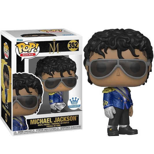 Funko Pop ! Rocks - (352) Michael Jackson (1984) Special Diamond Glitter Mj 9Cm