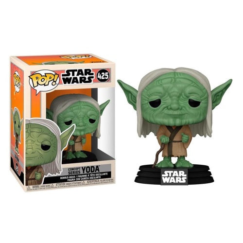 Funko Pop Star Wars 425 Concept Series Yoda Vinyl Action Figure Statuetta Nuovo