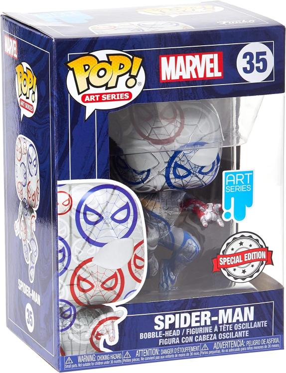 Funko Pop ! Art Series Marvel - (35) Spider Man Special Edition Vinyl Figure 9Cm